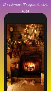 Christmas Fireplace Live Wall screenshot 0