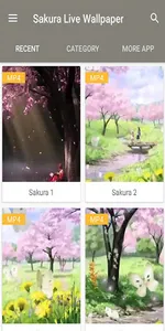 Sakura Live Wallpaper 3D screenshot 3