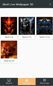 Skull Live Wallpapers 3D screenshot 4