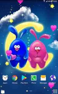 Bunnies Romantic Live Wallpape screenshot 3