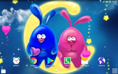 Bunnies Romantic Live Wallpape screenshot 4