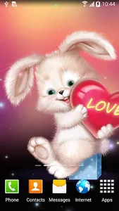 Cute Bunny Live Wallpaper screenshot 3
