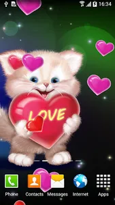 Cute Cat Live Wallpaper screenshot 1