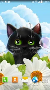 Cute Kitten Live Wallpaper screenshot 0