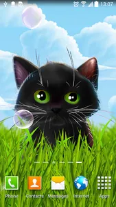 Cute Kitten Live Wallpaper screenshot 1