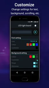 Blinking LED banner screenshot 2