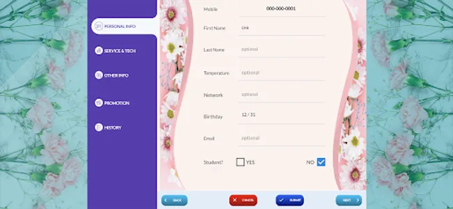 eCheck-in screenshot 1