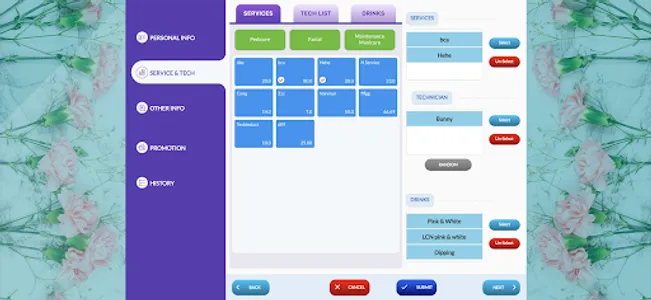 eCheck-in screenshot 2