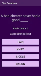 Five Questions screenshot 1