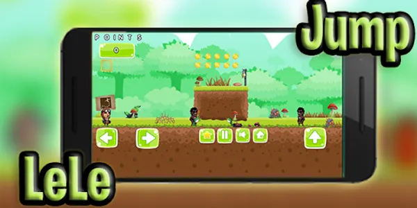 Jungle Lele Jump - Juego en el screenshot 1