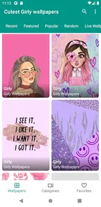 Girly wallpaper and Background screenshot 2