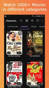 Classical Old Movies screenshot 3