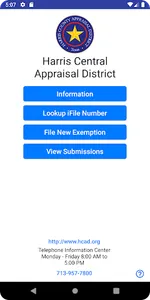 Harris Central Appraisal Dist screenshot 0