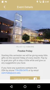 UCCS Events screenshot 1