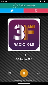 3F Radio 91.5 MHZ screenshot 2