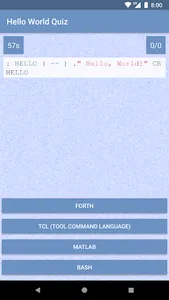 Hello World Quiz screenshot 1
