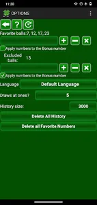 Lottery numbers generator screenshot 4