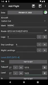 Logbook Pro Flight Log screenshot 2