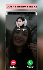 GOT7 Bambam Fake Call screenshot 0