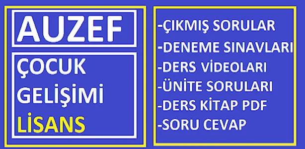 Auzef Çocuk Gelişimi lisans screenshot 3