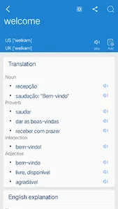 Portuguese English Dictionary  screenshot 2