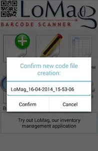 LoMag Barcode Scanner to Excel screenshot 9