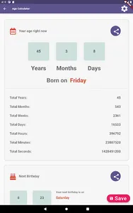 Age Calculator - Date of Birth screenshot 17