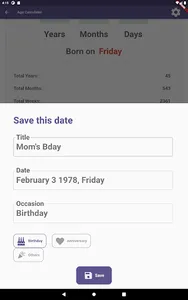 Age Calculator - Date of Birth screenshot 19