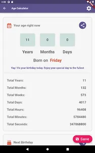 Age Calculator - Date of Birth screenshot 9