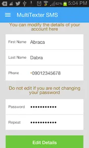 MultiTexter Bulk SMS screenshot 1