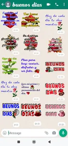 Pegatinas de buenos dias screenshot 2