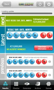 Lotto Results screenshot 1