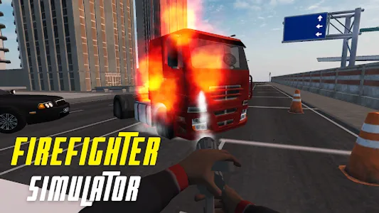 Fire Truck Driving Simulator screenshot 2