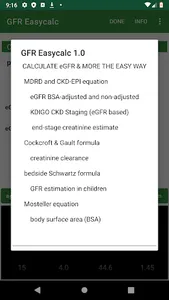 GFR Easycalc screenshot 7