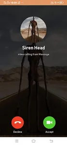 Siren Head Video Chat prank screenshot 1