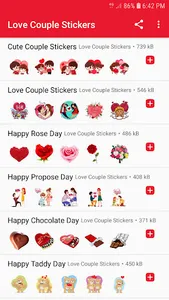 WASticker Love Couple Stickers screenshot 0