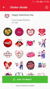 WASticker Love Couple Stickers screenshot 3