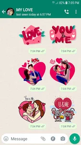 WASticker Love Couple Stickers screenshot 7