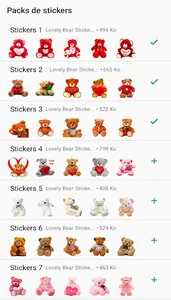 Lovely Bear Stickers WASticker screenshot 0