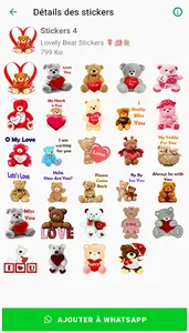 Lovely Bear Stickers WASticker screenshot 1