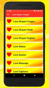 Hindi Love Shayari Images, Lov screenshot 1