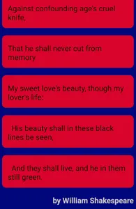 Love poems Shakespeare 8 screenshot 3