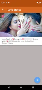 Romantic Status: Love Videos screenshot 9
