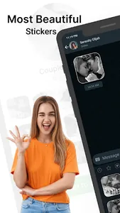 Romantic Kiss Stickers screenshot 0