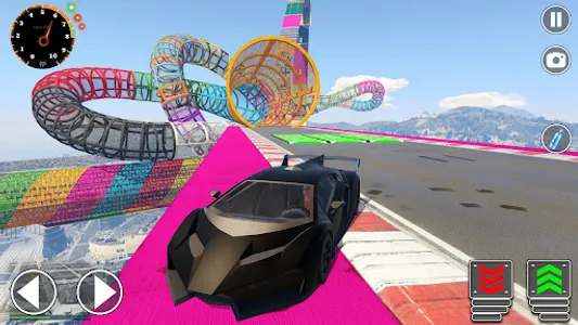 Mega Ramp Sports Car Stunt 3D screenshot 2