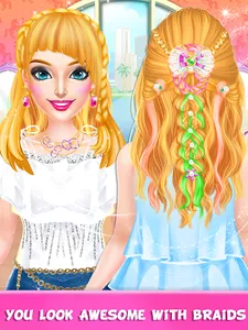 Braided Hair Salon Girls Games screenshot 14