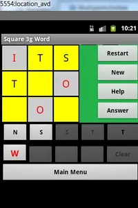 Word Square 3g puzzle screenshot 1