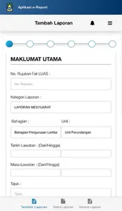 Aplikasi e-Report screenshot 2
