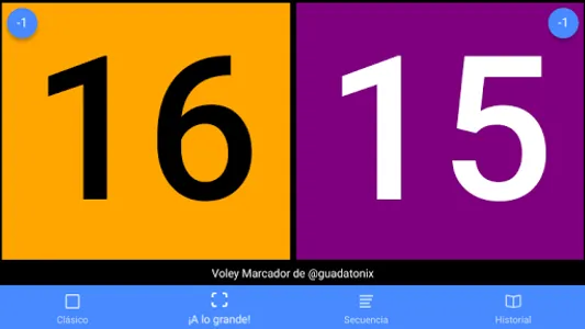 Voley Marcador screenshot 1