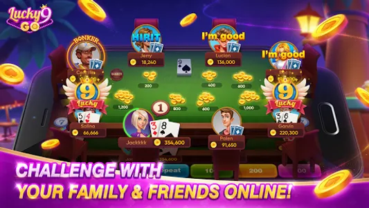 Lucky 9 Go-Fun Card Game screenshot 4